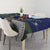 Personalized New Zealand Pukeko Christmas Tablecloth Meri Kirihimete Taniko Ponga Koru Blue - Polynesian Pride