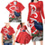 Personalized New Zealand Pukeko Christmas Family Matching Long Sleeve Bodycon Dress and Hawaiian Shirt Meri Kirihimete Taniko Ponga Koru Red - Polynesian Pride