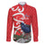 Personalized New Zealand Pukeko Christmas Family Matching Long Sleeve Bodycon Dress and Hawaiian Shirt Meri Kirihimete Taniko Ponga Koru Red - Polynesian Pride