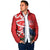Personalized New Zealand Pukeko Christmas Padded Jacket Meri Kirihimete Taniko Ponga Koru Red - Polynesian Pride