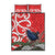 Personalized New Zealand Pukeko Christmas Quilt Bed Set Meri Kirihimete Taniko Ponga Koru Red - Polynesian Pride