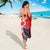 Personalized New Zealand Pukeko Christmas Sarong Meri Kirihimete Taniko Ponga Koru Red - Polynesian Pride
