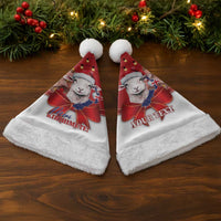 Personalized New Zealand Sheep Christmas Santa Hat Hipi Meri Kirihimete Silver Fern Xmas Tree - Polynesian Pride