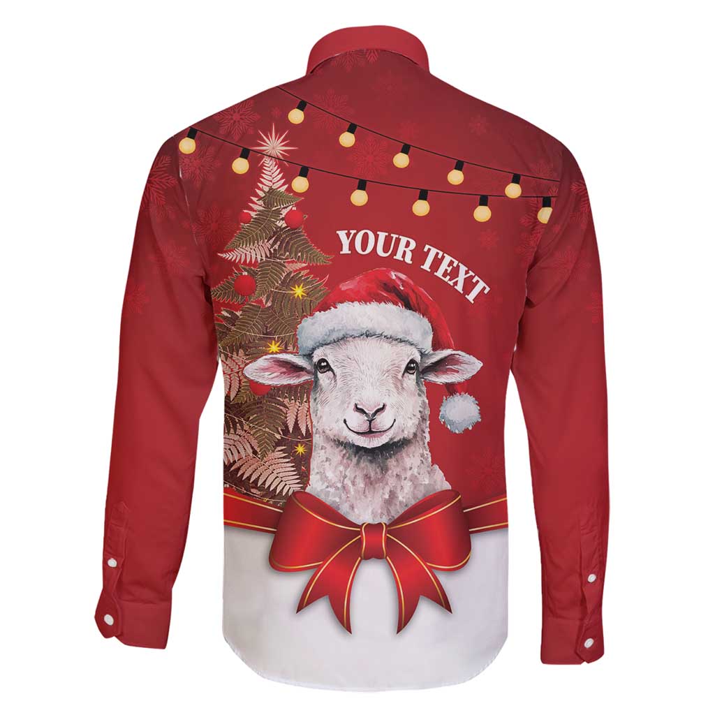 Personalized New Zealand Sheep Christmas Family Matching Mermaid Dress and Hawaiian Shirt Hipi Meri Kirihimete Silver Fern Xmas Tree - Polynesian Pride