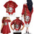 Personalized New Zealand Sheep Christmas Family Matching Off The Shoulder Long Sleeve Dress and Hawaiian Shirt Hipi Meri Kirihimete Silver Fern Xmas Tree - Polynesian Pride