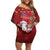 Personalized New Zealand Sheep Christmas Family Matching Off Shoulder Short Dress and Hawaiian Shirt Hipi Meri Kirihimete Silver Fern Xmas Tree - Polynesian Pride