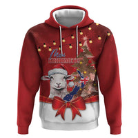 Personalized New Zealand Sheep Christmas Zip Hoodie Hipi Meri Kirihimete Silver Fern Xmas Tree - Polynesian Pride