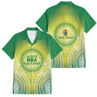 Cook Islands 682 Family Matching Summer Maxi Dress and Hawaiian Shirt Kuki 'Airani Area Code Proud