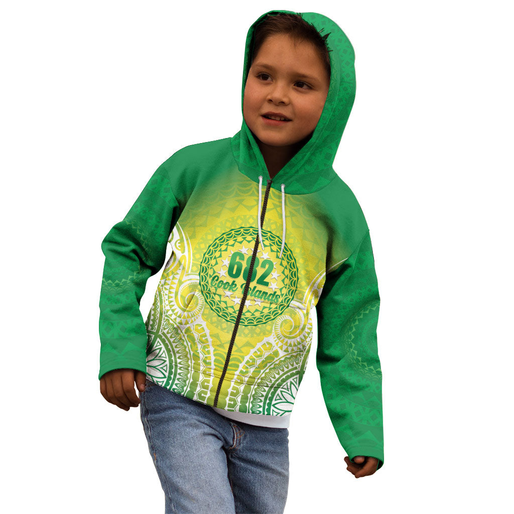 Cook Islands 682 Kid Hoodie Kuki 'Airani Area Code Proud