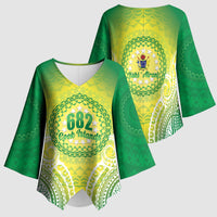 Cook Islands 682 Kimono Sleeve Blouse Kuki 'Airani Area Code Proud