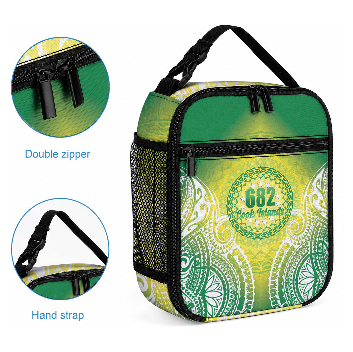 Cook Islands 682 Lunch Bag Kuki 'Airani Area Code Proud