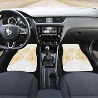 Cook Islands Gospel Day Car Mats Happy Nuku Day Tiare Maori Gold