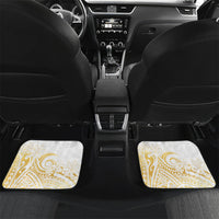 Cook Islands Gospel Day Car Mats Happy Nuku Day Tiare Maori Gold