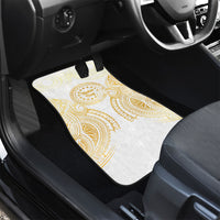 Cook Islands Gospel Day Car Mats Happy Nuku Day Tiare Maori Gold