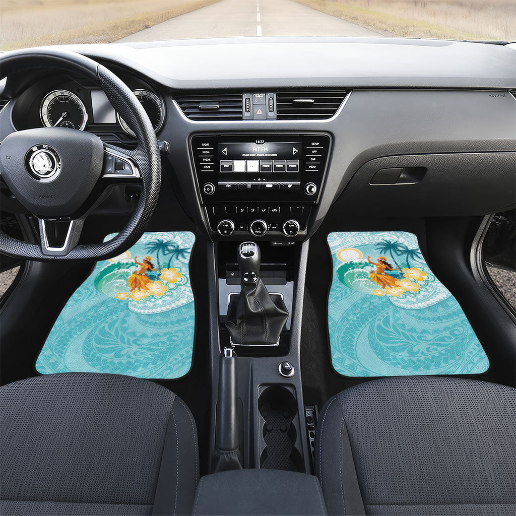 Ura Cook Islands Car Mats Kuki 'Airani Traditional Dance Tropical Vibes