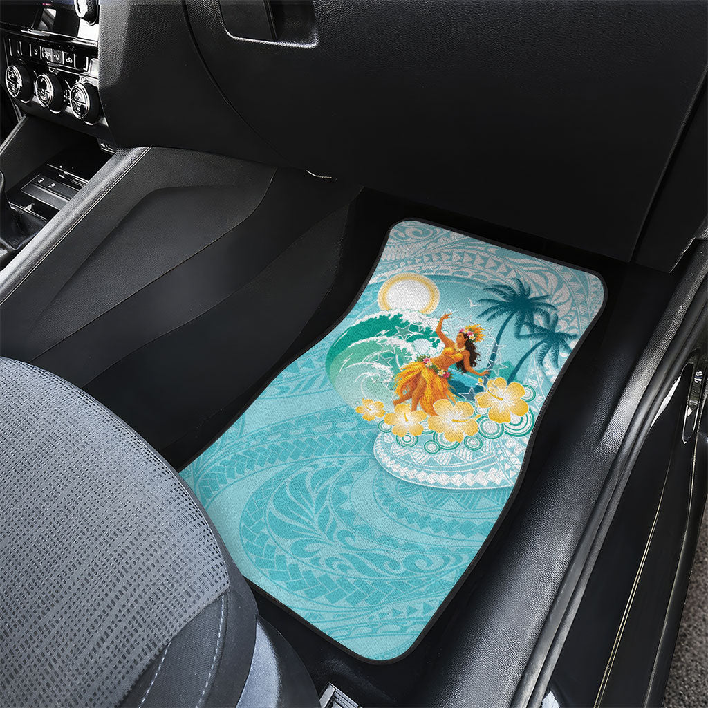 Ura Cook Islands Car Mats Kuki 'Airani Traditional Dance Tropical Vibes