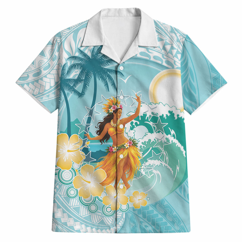 Ura Cook Islands Hawaiian Shirt Kuki 'Airani Traditional Dance Tropical Vibes