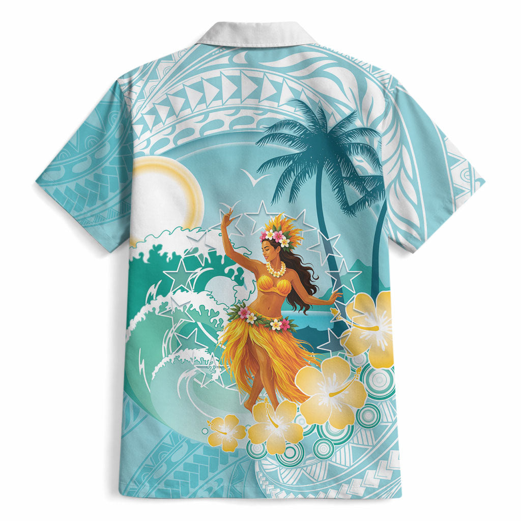 Ura Cook Islands Hawaiian Shirt Kuki 'Airani Traditional Dance Tropical Vibes