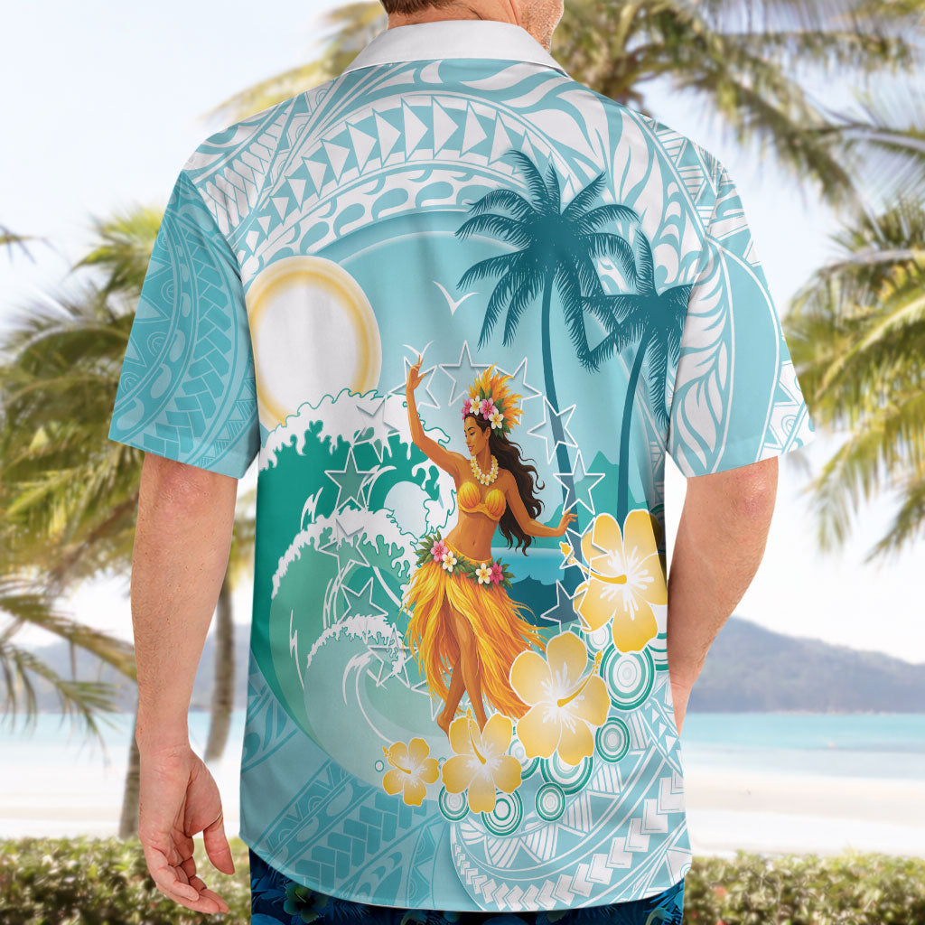 Ura Cook Islands Hawaiian Shirt Kuki 'Airani Traditional Dance Tropical Vibes