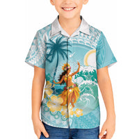 Ura Cook Islands Hawaiian Shirt Kuki 'Airani Traditional Dance Tropical Vibes