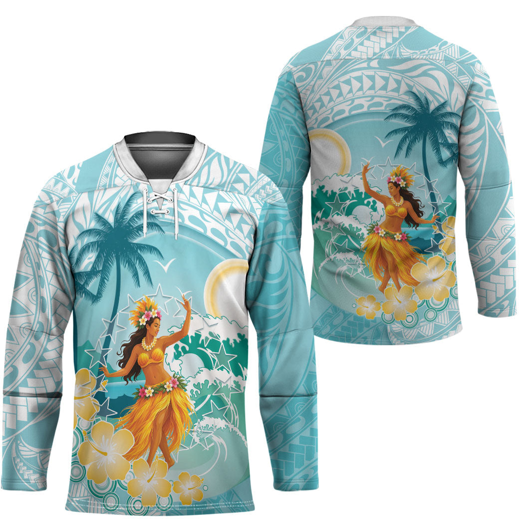 Ura Cook Islands Hockey Jersey Kuki 'Airani Traditional Dance Tropical Vibes