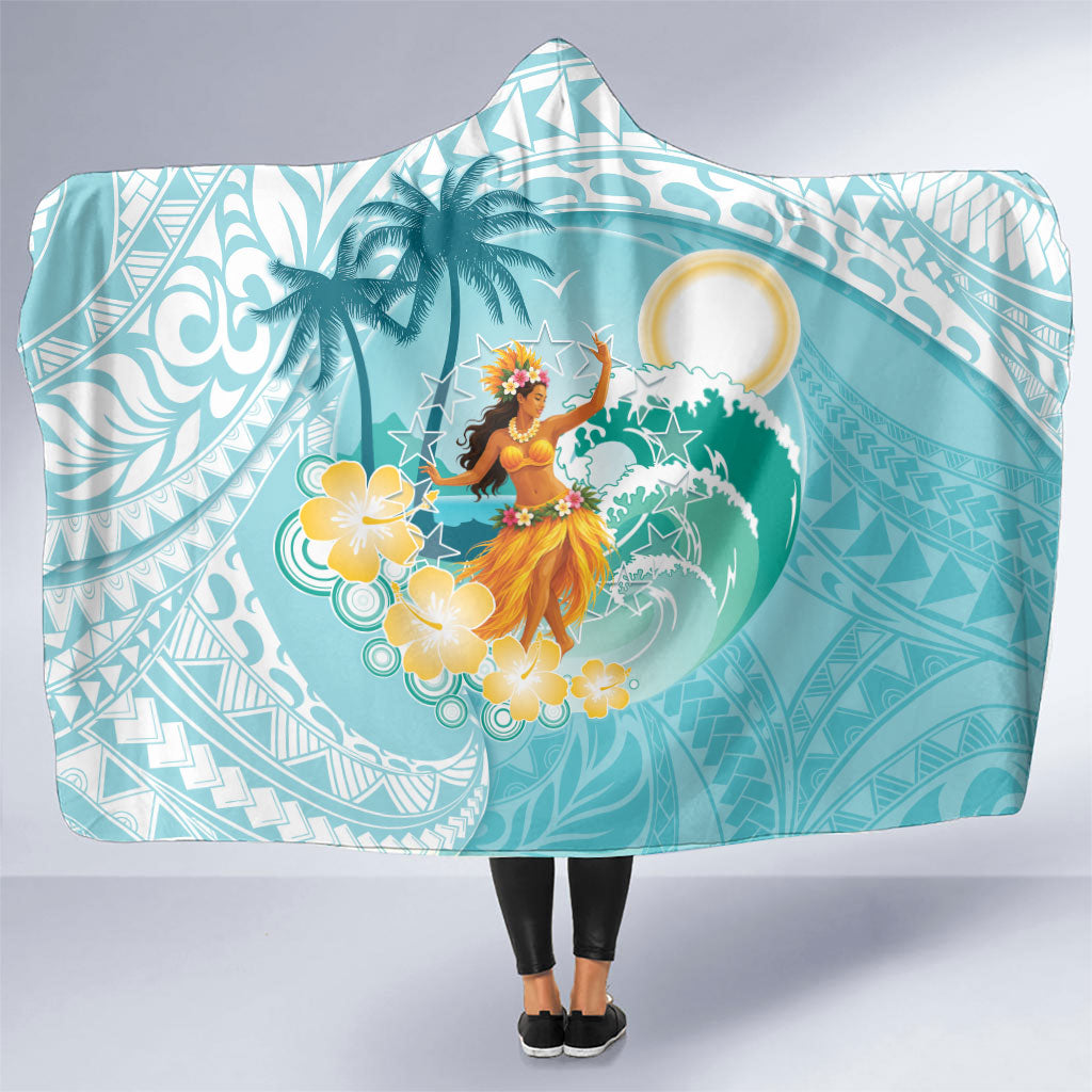 Ura Cook Islands Hooded Blanket Kuki 'Airani Traditional Dance Tropical Vibes