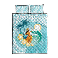 Ura Cook Islands Quilt Bed Set Kuki 'Airani Traditional Dance Tropical Vibes