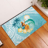 Ura Cook Islands Rubber Doormat Kuki 'Airani Traditional Dance Tropical Vibes