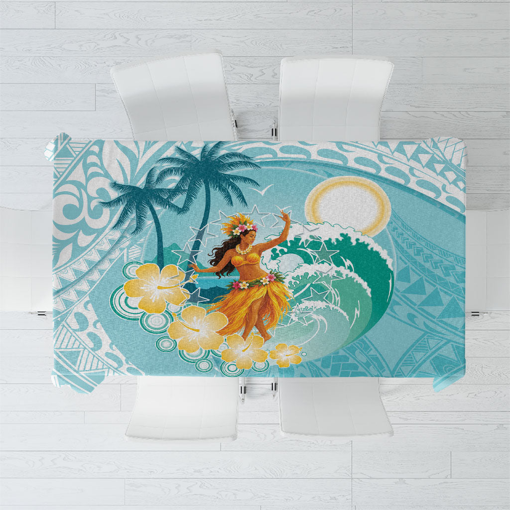 Ura Cook Islands Tablecloth Kuki 'Airani Traditional Dance Tropical Vibes