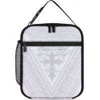 Peniamina Gospel Day Niue Lunch Bag Cross Dove Hiapo Pattern White