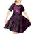 polynesia-breast-cancer-awareness-kid-short-sleeve-dress-think-pink-polynesian-ribbon-black-version