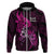 Personalised Polynesia Breast Cancer Awareness Hoodie Think Pink Polynesian Ribbon Black Version LT14 - Polynesian Pride