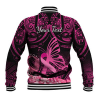 presonalised-tonga-breast-cancer-awareness-baseball-jacket-pink-ribbon-brave-strong-warrior-tongan-ngatu-pattern