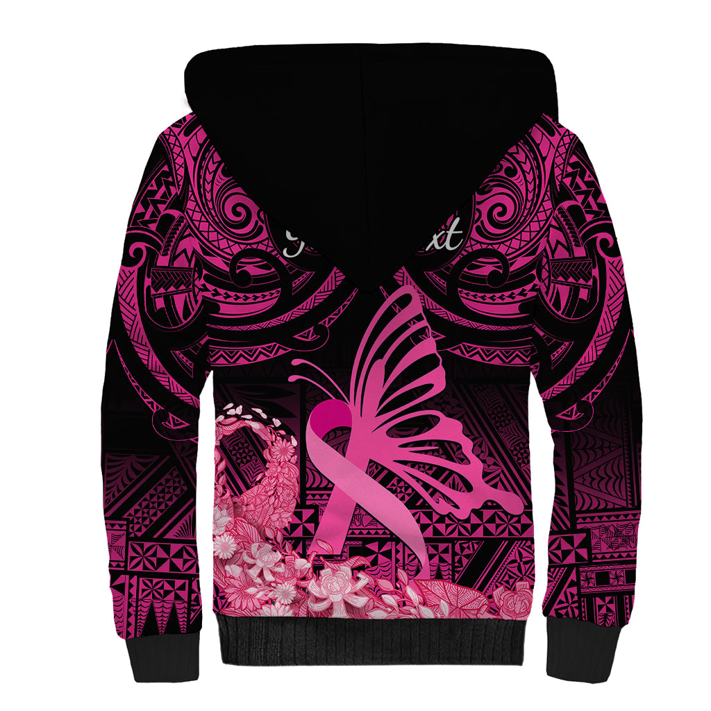 presonalised-tonga-breast-cancer-awareness-sherpa-hoodie-pink-ribbon-brave-strong-warrior-tongan-ngatu-pattern