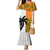 Custom Fiji And Australia Rugby Mermaid Dress 2023 World Cup Aboriginal Mix Tapa Pattern LT14 Women Gold - Polynesian Pride