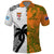 Custom Fiji And Australia Rugby Polo Shirt 2023 World Cup Aboriginal Mix Tapa Pattern LT14 Gold - Polynesian Pride