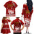 Personalised Tonga King Tupou I Day Family Matching Off Shoulder Long Sleeve Dress and Hawaiian Shirt Tongan Ngatu Pattern With Crown LT14 - Polynesian Pride