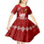 Personalised Tonga King Tupou I Day Kid Short Sleeve Dress Tongan Ngatu Pattern With Crown LT14 - Polynesian Pride
