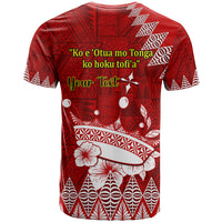 Personalised Tonga King Tupou I Day T Shirt Tongan Ngatu Pattern With Crown LT14 - Polynesian Pride