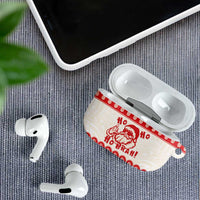 Red Mele Kalikimaka Hawaii AirPods Case Funny Ho Ho Ho Santa Shaka - Polynesian Pride