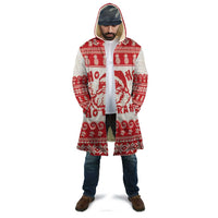 Red Mele Kalikimaka Hawaii Cloak Funny Ho Ho Ho Santa Shaka - Polynesian Pride