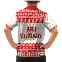 Red Mele Kalikimaka Hawaii Family Matching Mermaid Dress and Hawaiian Shirt Funny Ho Ho Ho Santa Shaka - Polynesian Pride
