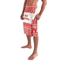 Red Mele Kalikimaka Hawaii Lavalava Funny Ho Ho Ho Santa Shaka - Polynesian Pride