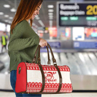 Red Mele Kalikimaka Hawaii Travel Bag Funny Ho Ho Ho Santa Shaka - Polynesian Pride