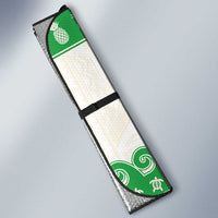 Green Mele Kalikimaka Hawaii Auto Sun Shade Funny Ho Ho Ho Santa Shaka - Polynesian Pride