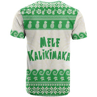 Green Mele Kalikimaka Hawaii T Shirt Funny Ho Ho Ho Santa Shaka - Polynesian Pride