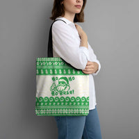 Green Mele Kalikimaka Hawaii Tote Bag Funny Ho Ho Ho Santa Shaka - Polynesian Pride