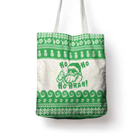 Green Mele Kalikimaka Hawaii Tote Bag Funny Ho Ho Ho Santa Shaka - Polynesian Pride