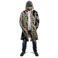 Black Palaka Hawaii Leis Cloak Hawaiian-plaid Elegant Tropical Vibes - Polynesian Pride