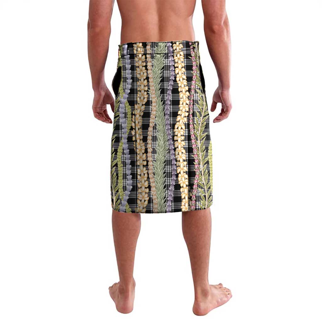 Black Palaka Hawaii Leis Lavalava Hawaiian-plaid Elegant Tropical Vibes - Polynesian Pride